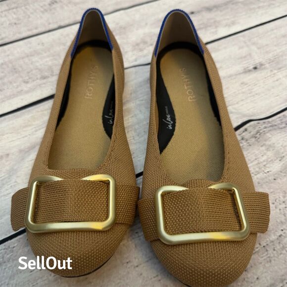 Rothy's Shoes - Rothy's Women's Ballet Flats Size 8.5 Brown Slip-On Eco-Friendly